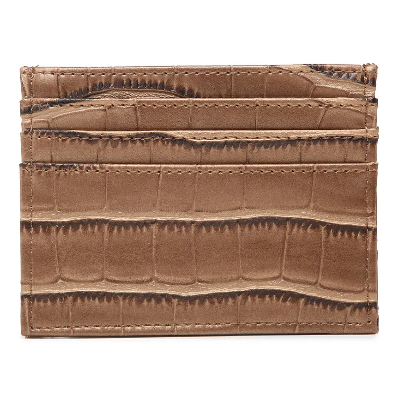 Новое поступление держатель для карт из крокодиловой кожи женские тонкие