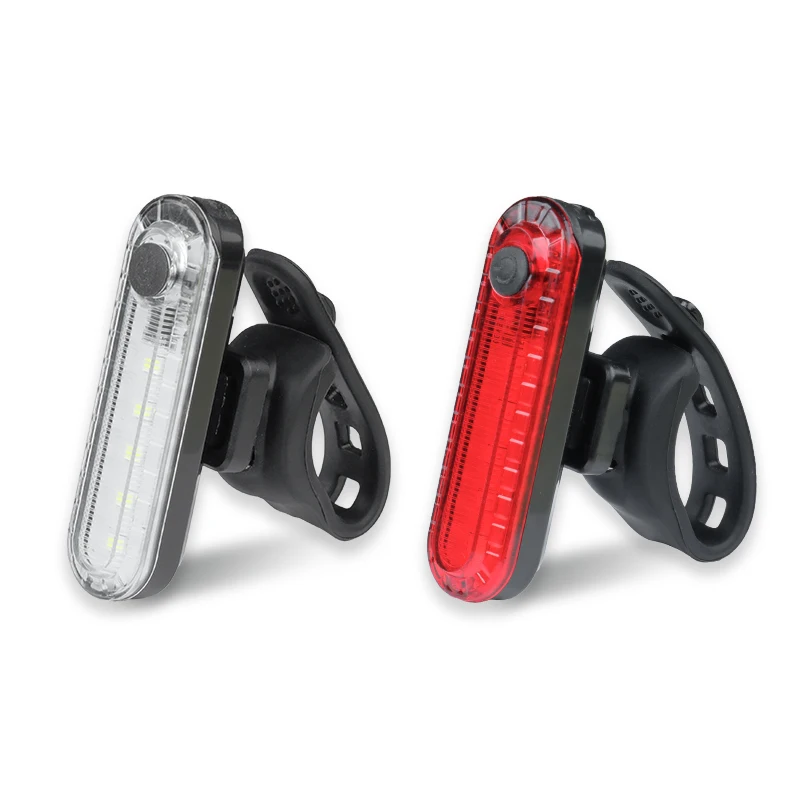 

Deemount Bicycle Rear Lamp 5LED USB Rechargeable Rear Visual Warning Latern Seatpost Mount Tilting Degree Adjustable