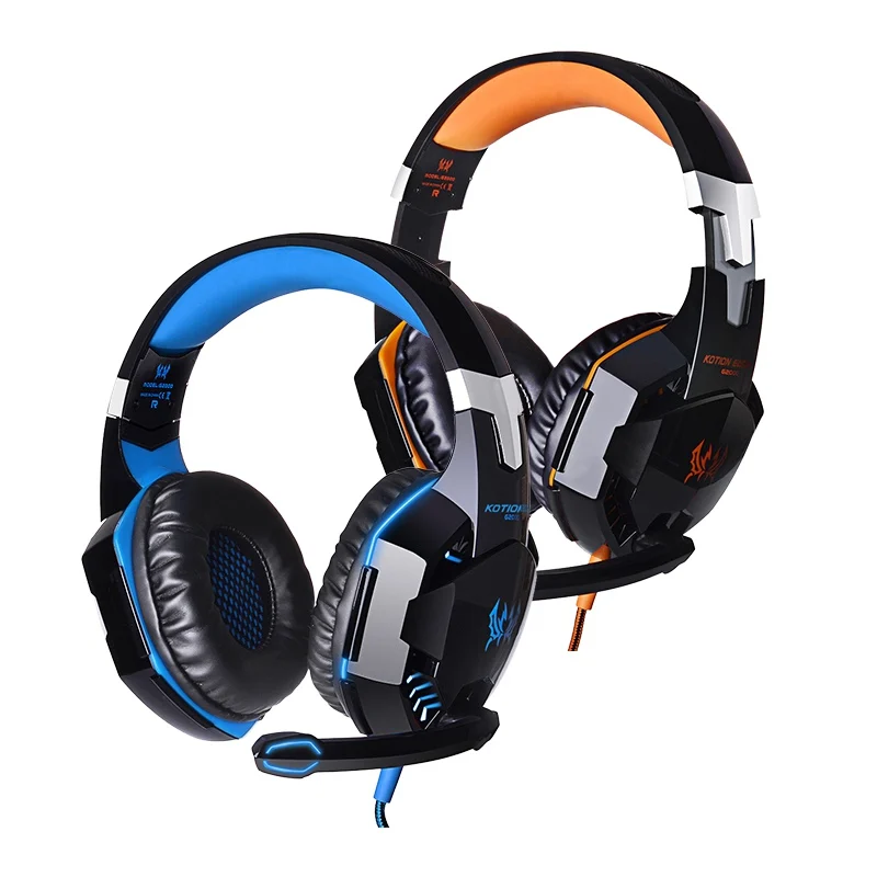 Gaming Headphone EACH G2000 Best Computer Stereo Deep Bass Game Earphone Headset with Mic LED Light for PC Gamer | Электроника