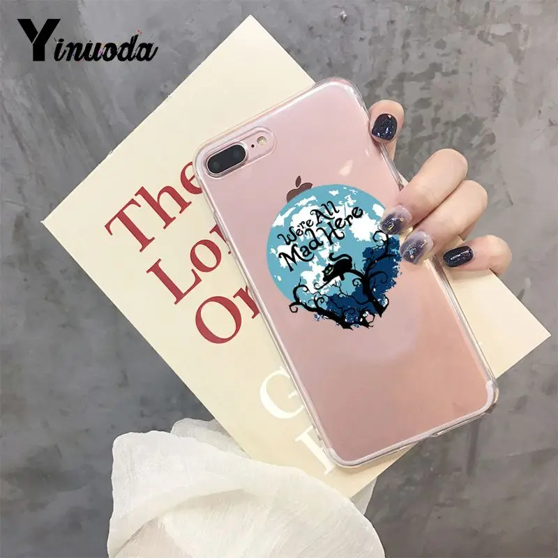 7 Yinuoda Alice in Wonderland Чеширский кот Модный чехол для телефона Apple iPhone 8 7 6 6S Plus X XS max 5 5S SE XR чехол - Цвет: 7