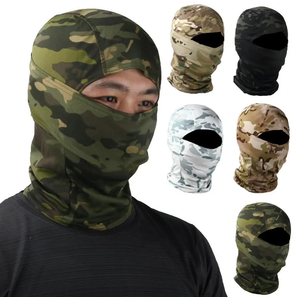 Тактическая камуфляжная Балаклава маска на все лицо Армейская Охотничья
