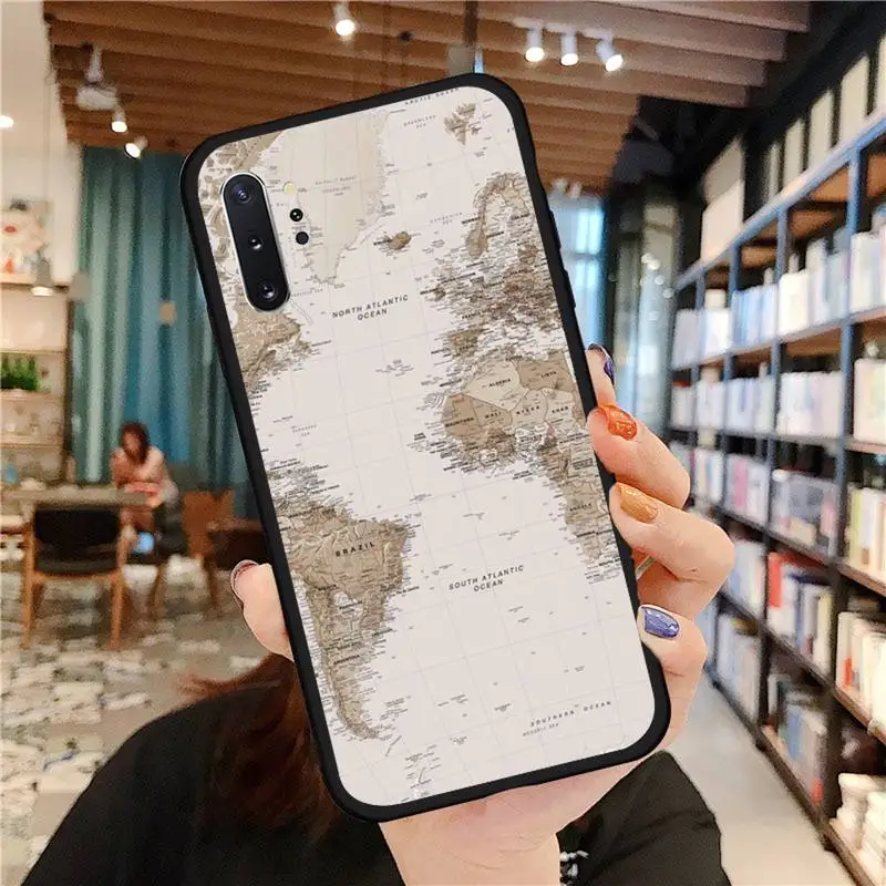 

Popular Planes Map Designs Phone Case For Samsung A50 A51 A71 A20E A20S S10 S20 S21 S30 Plus ultra 5G M11 funda cover