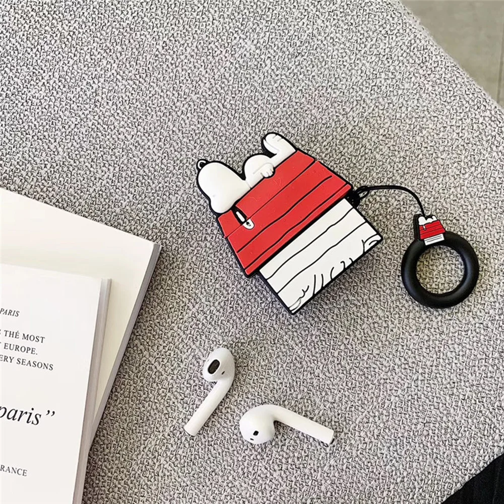 3D милый дом беспроводной Bluetooth чехол для наушников для Apple AirPods 1/2 силиконовый зарядный чехол для Air Pods защитный чехол для гарнитуры