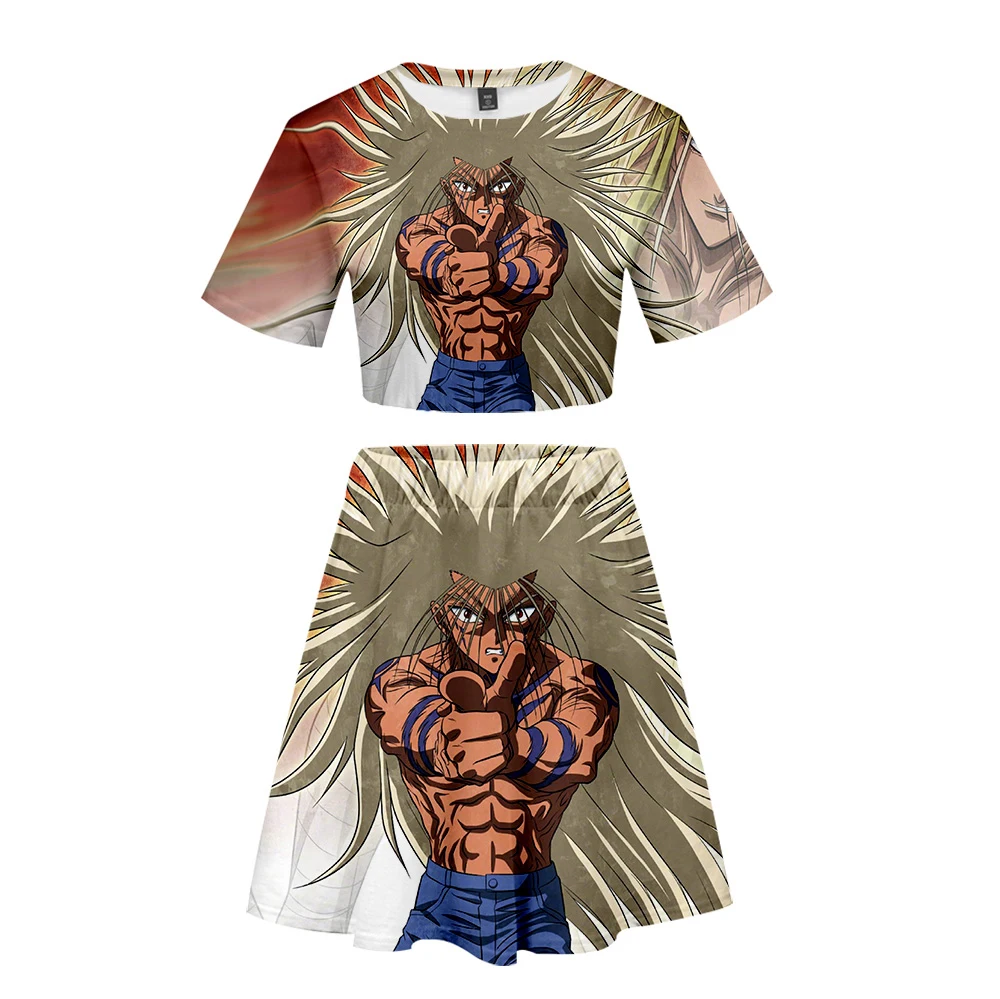 YuYu Hakusho аниме 3D Лето Весна Спортивная юбка для девочек с коротким рукавом