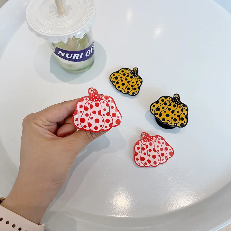 yayoi kusama universal cartoon phone holder cute mobile phone expanding stand accessories for all phones finger girps pumpkin free global shipping