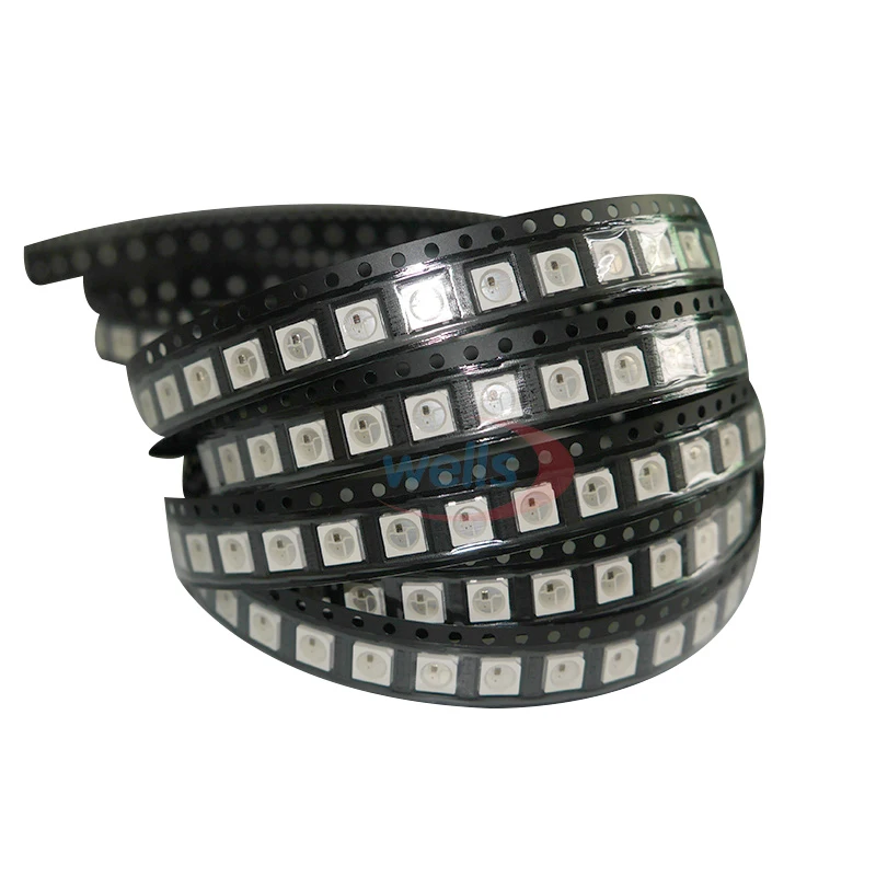 100 ~ 1000 шт. WS2812B лампы с шариками 5050 RGB SMD черная/белая версия WS2812 индивидуально