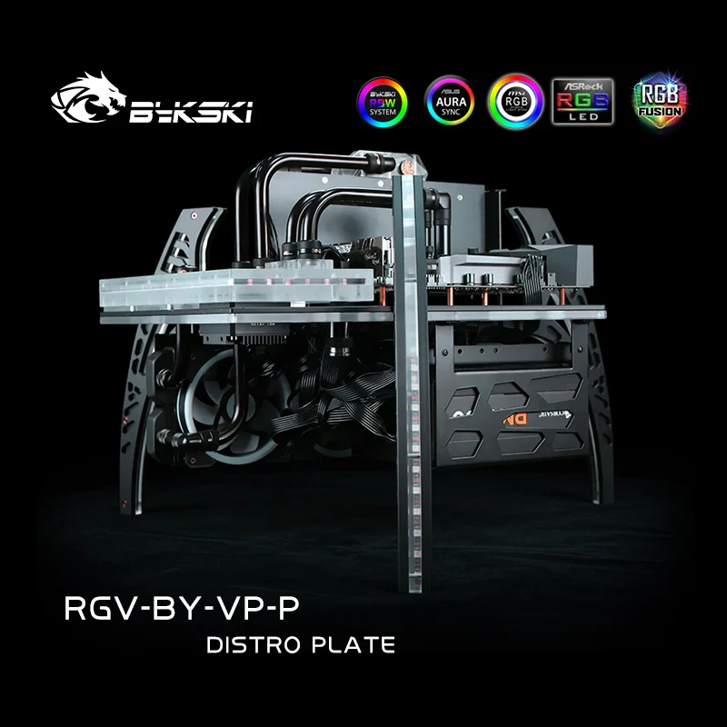 Bykski Distro plate For COBRA NAVIGATOR MOD CASE water cooling Reservoir Waterway Board Deflector Water Cooling 12 RGV-BY-VP-P | Компьютеры
