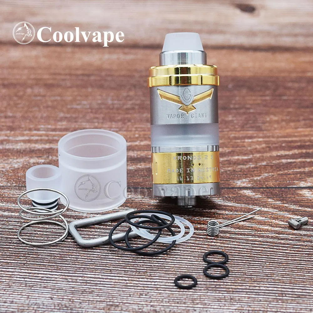 Coolvape Vapor Giant Kronos 2 S rta 4 мл 23 мм перестраиваемый регулируемый поток воздуха MTL или DL