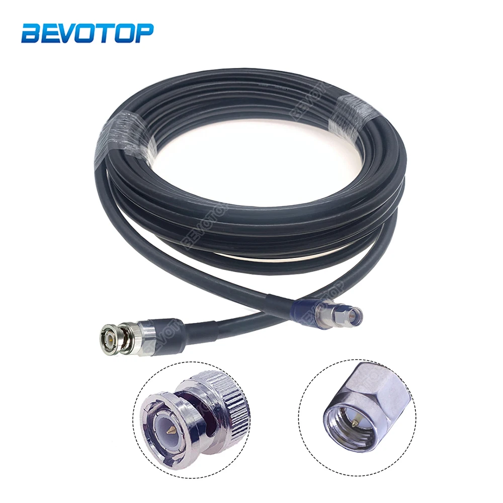 

Low Loss LMR400 Cable BNC Male to SMA Male Plug 50-7 RF Coaxial Cables 50 Ohm Extension Cord Jumper Pigtail Adapter BEVOTOP