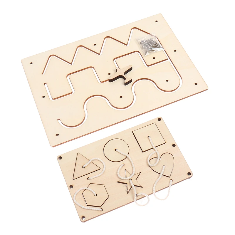 Tablero de actividad sensorial Montessori para ni&ntilde;os, juguetes artesanales, accesorios de Motor fino, educaci&oacute;n, juguete cognitivo-3
