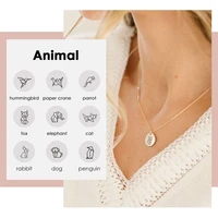 jujie fashion origami animal necklace women choker necklace femme jewelry gift accessories