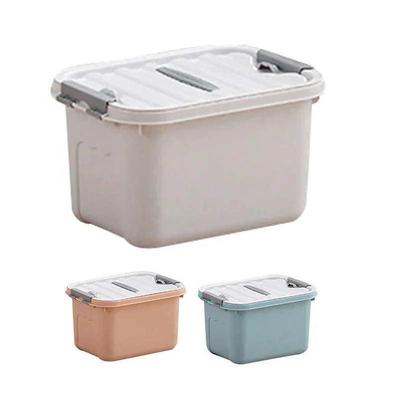 Домашний однотонный пластиковый органайзер для одеял одежды мелочей|Коробки и