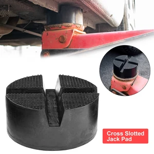 universal car rubber cross slotted jack pad adapter guard floor disk frame rail protector for pinch weld side chassis trolley free global shipping