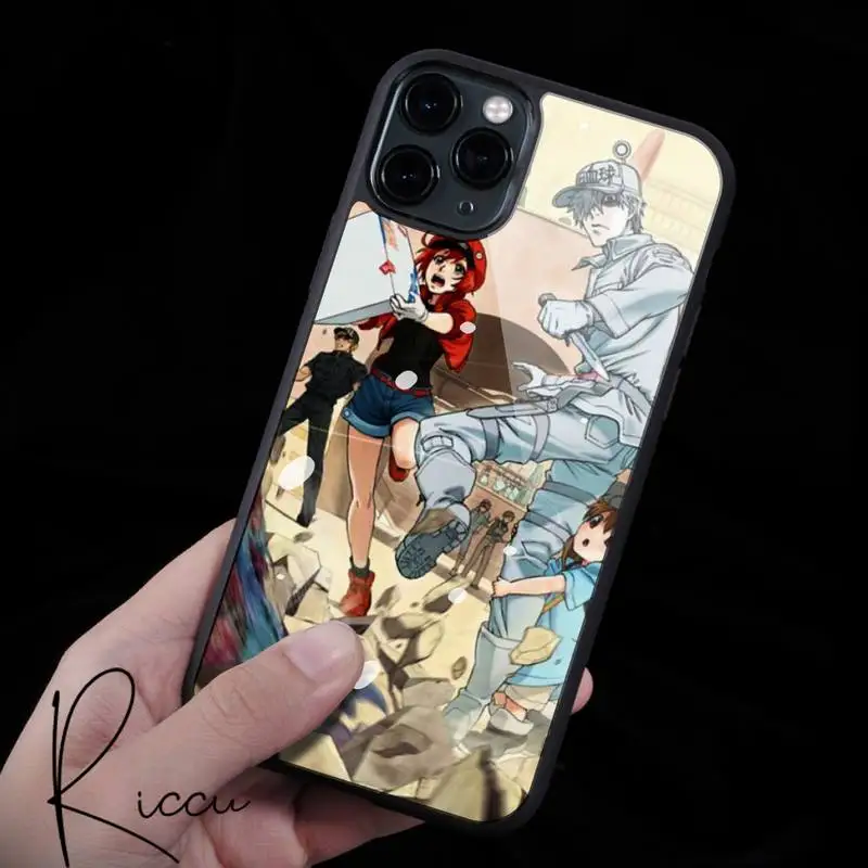 

Anime Cells At Work Hot Sale Phone Cases Rubber for iPhone 12 11 Pro Max XS 8 7 6 6S Plus X 5S SE 2020 XR 12 Mini case