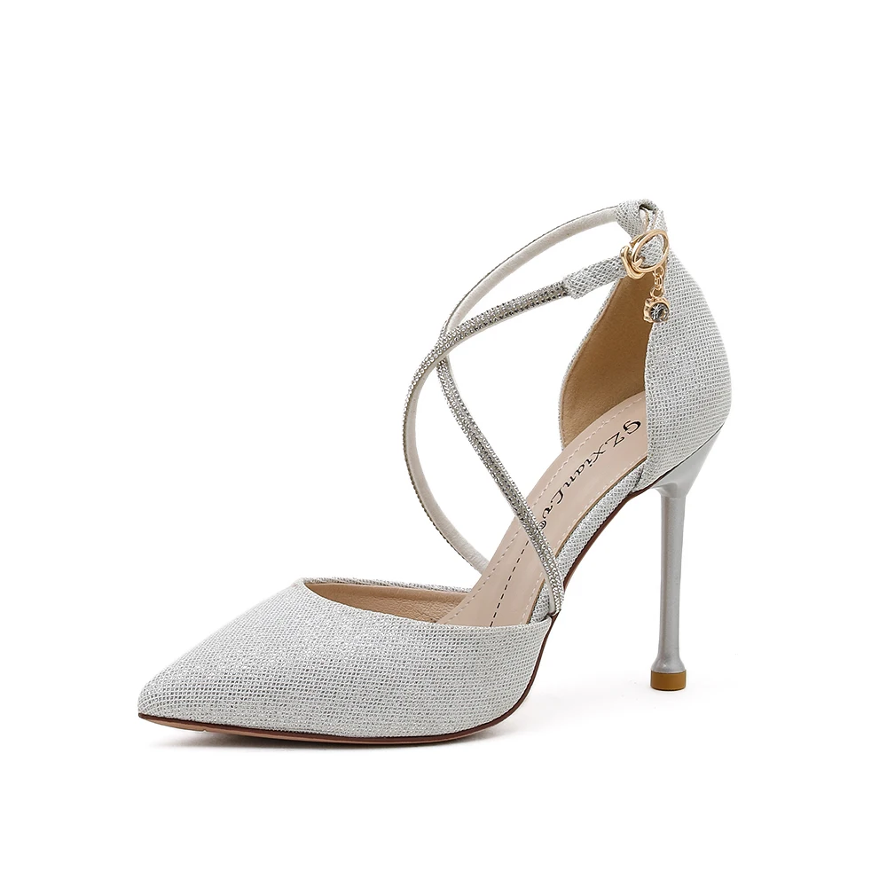 

Sexy 10cm Super High Heel Waterproof Sandals Shoes Platform Pointed Toe Women Sandals