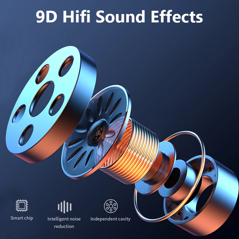 TWS Bluetooth 5 0 наушники Мини Сенсорная гарнитура с отпечатком пальца HiFI 9D стерео