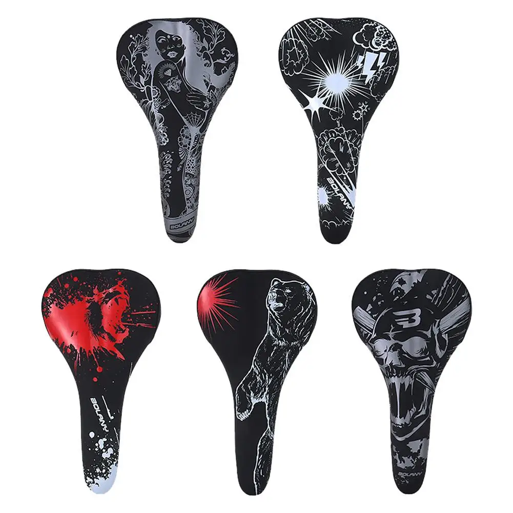 

Mountain Bike Saddle Breathable Bicycle Seat Cushion Thickened Soft Cycling Seat Mat 2021 new style Shockproof Bicycle Saddle