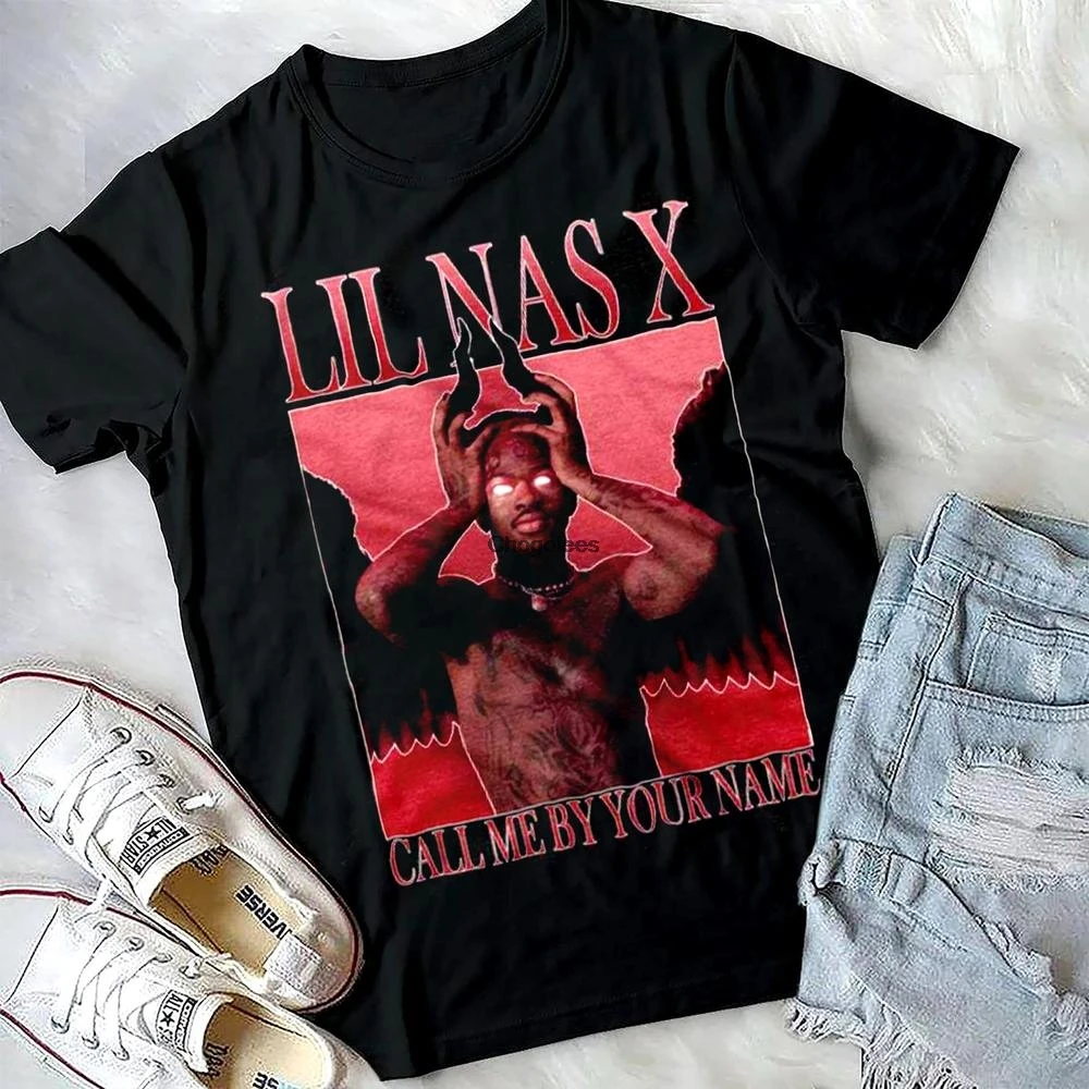 Футболка с надписью Call Me By Your Name футболка Lil Nas xshirt Montero X сатана для концерта |
