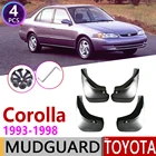 Автомобильный брызговик для Защитные чехлы для сидений, сшитые специально для Toyota Corolla AE100 E100 1993  1998 Fender брызговик Всплеск закрылки аксессуары для брызговиков 1994 1995 1996 1997 7th