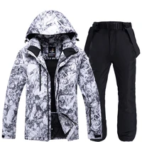 ski suit men brands new male outdoor thermal waterproof windproof breathable jacket pants snow set winter ski and snowboarding