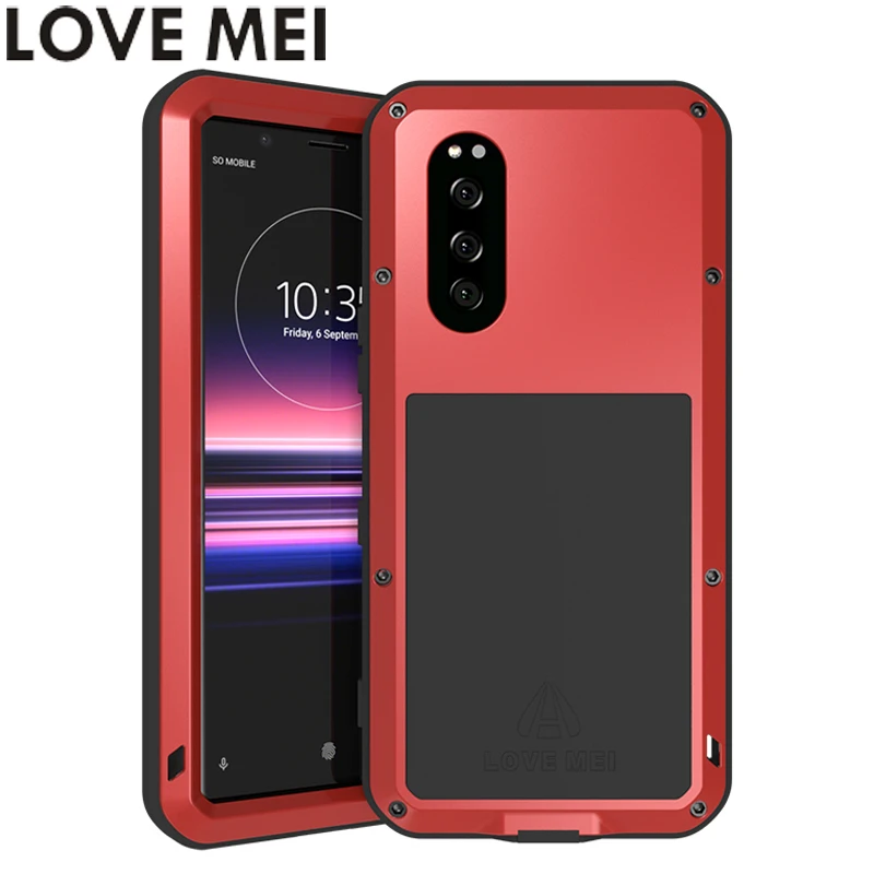 Мощный ударопрочный чехол LOVE MEI для телефона Sony Xperia 5 Xperia5 прочный силиконовый