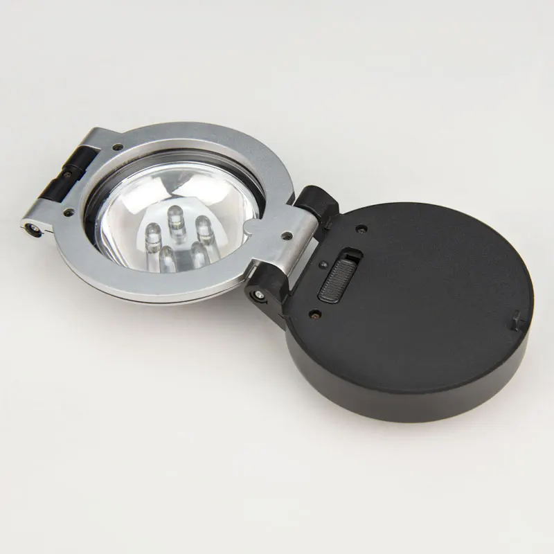 3X Карманная Лупа с подсветкой Складная лупа светодиодный светильник ремонт