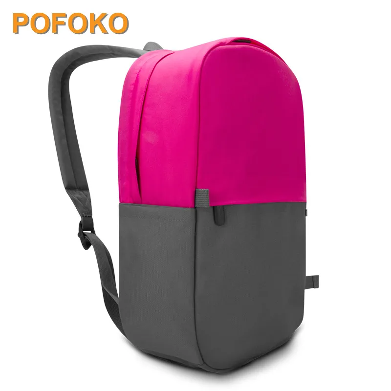Новинка рюкзак Pofoko сумка для ноутбука 13 3 14 15 дюймов 4 Macbook женская Прямая поставка