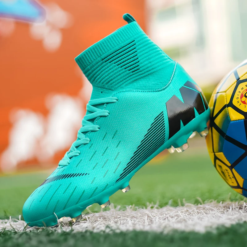 Брендовые лидер продаж мужские s футбольные шипы высокие по щиколотку футбольная