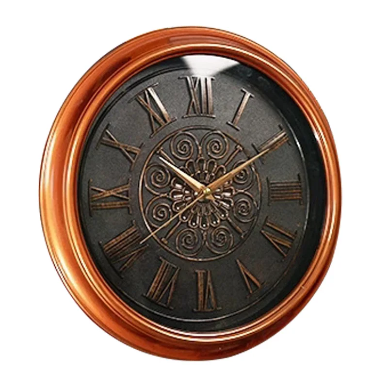 Винтажные настенные часы домашний бесшумный Американский ретро большие Декор 3d