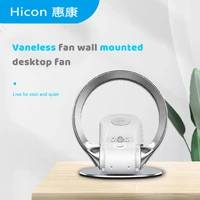 2019super quiet variable speed non blade bladeless fan home office has the remote timing function folding fan 12 inches