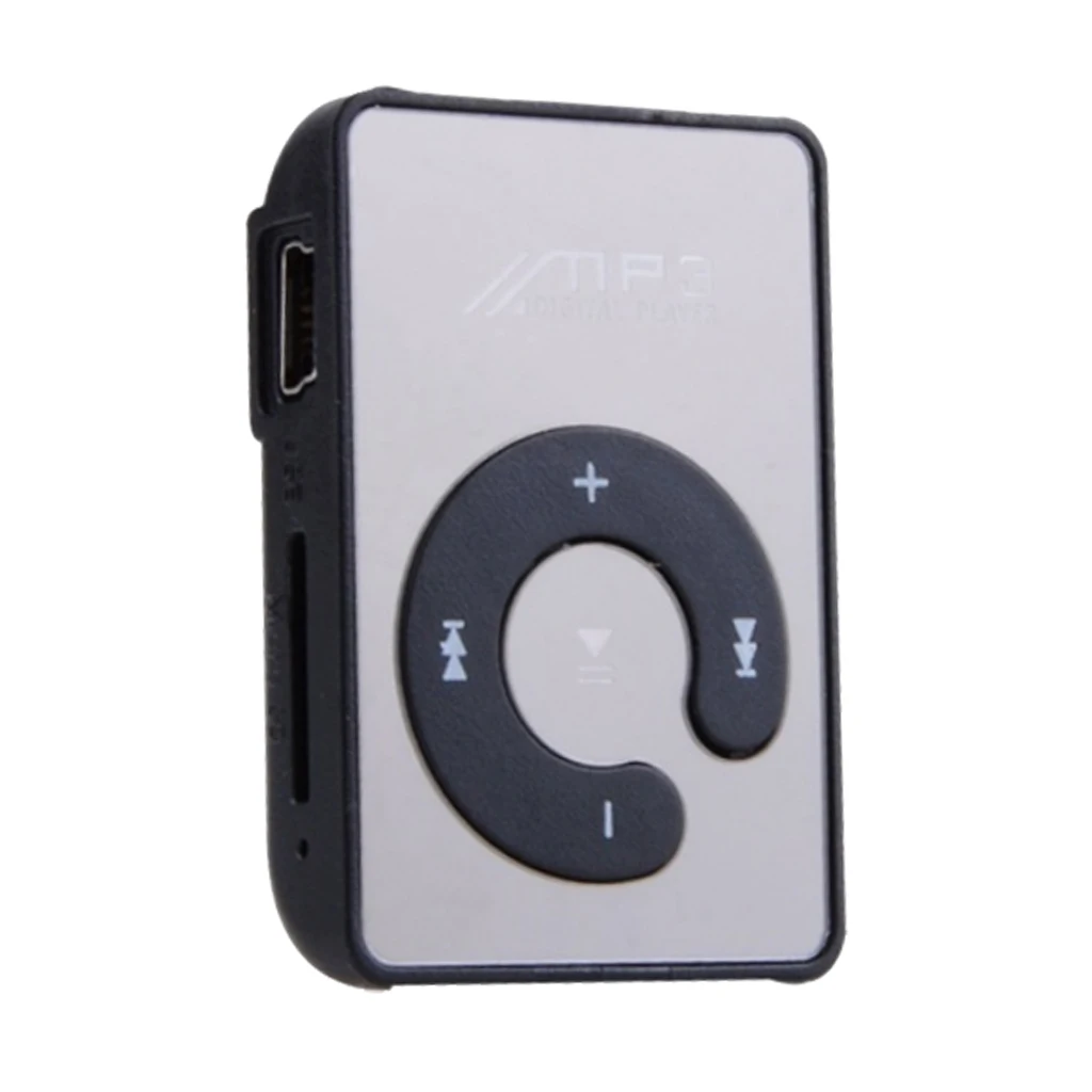 White Модный портативный мини MP3 плеер с зажимом, поддержка 8 ГБ, MicroSD TF, кардслик, стильный дизайн, спортивный зеркальный портативный MP3 плеер, мини - Цвет: White
