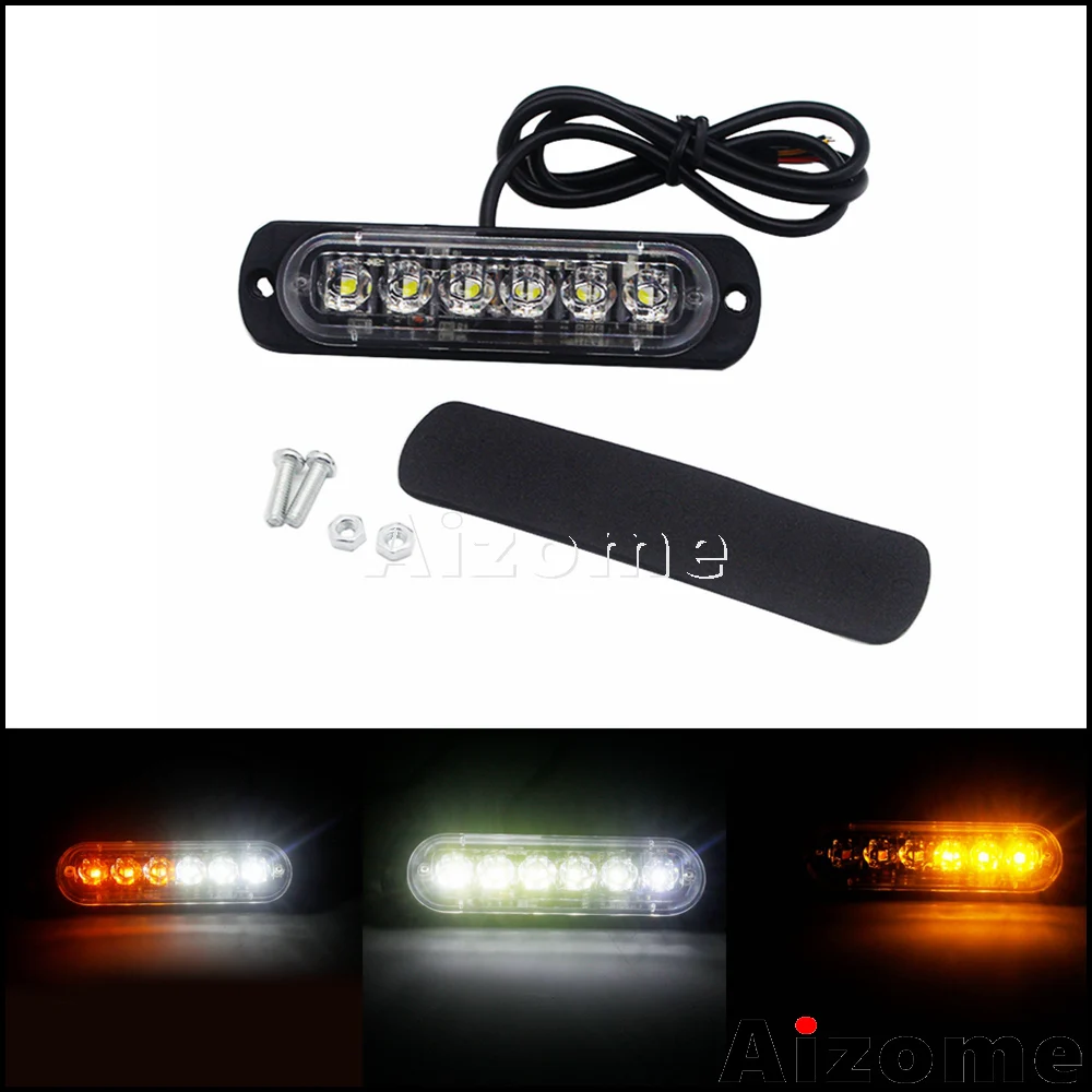 

1 шт., аварийный сигнал для автомобиля, мотоцикла, грузовика, квадроцикла, инженерных транспортных средств, 6 светодиодов