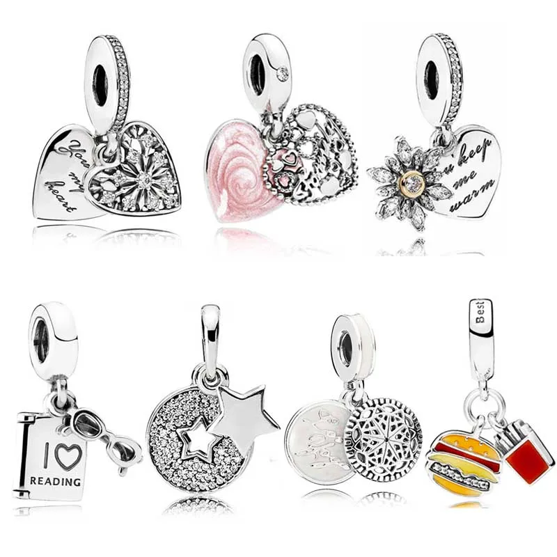 

Женский кулон в виде сердца из ледяного хрусталя, из серебра 925 пробы