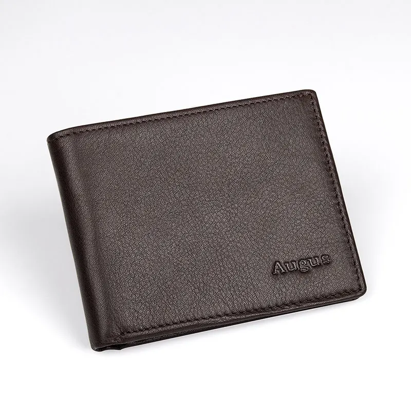 

Женский кошелек из натуральной кожи RFID Тонкий мужские кошельки, с отделением для хранения карт, мужской бумажник R-8179Q-1