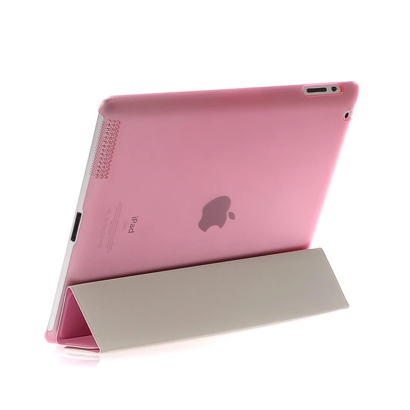 Умный чехол для ipad 4 3 2 ультра тонкий чехол из искусственной кожи с защелкой+ PC полупрозрачный чехол для Apple ipad 2 3 4# N