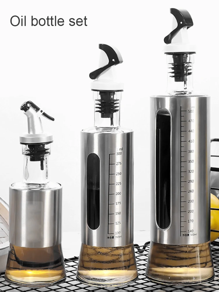 3 шт. герметичные кухонные бутылки для масла|Соусники| |