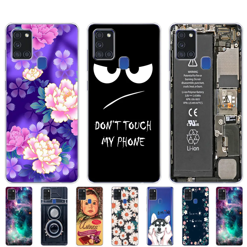 Для Samsung A21S чехол 6 5 &quotМягкий Силиконовый ТПУ для Galaxy A21s SM A217FZBNSER a217 защитный