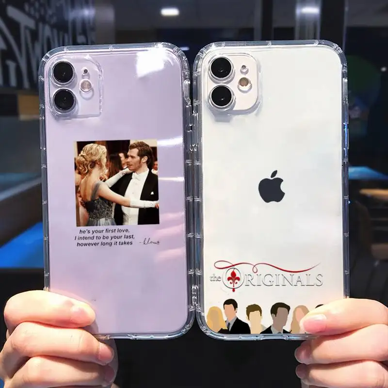 

Vampire Diaries Phone Case For iphone 13 12 11 8 7 plus mini x xs xr pro max Transparent soft