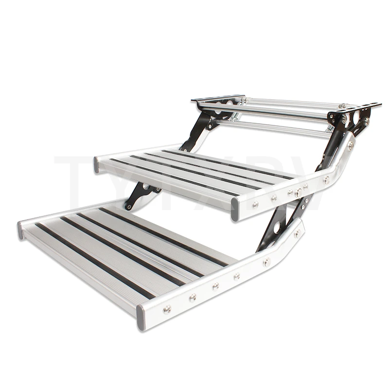 

TYTXRV High Quality Aluminum Alloy Double Layer /Single Layer RV Caravan Trailer Folding Step For Camper