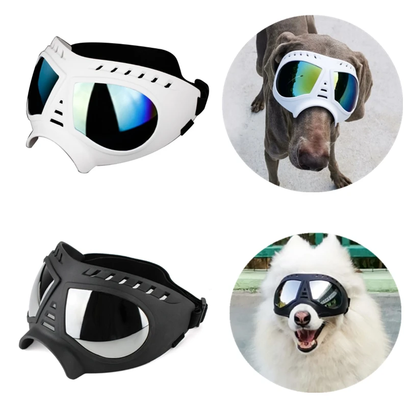 

Солнцезащитные очки для собак, черные/белые, водонепроницаемые ветрозащитные очки, защита для глаз, солнцезащитные очки для собак, товары д...