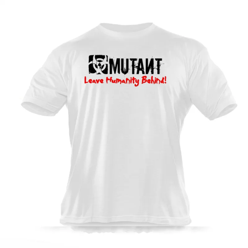 Мужская спортивная футболка хлопковая с коротким рукавом и принтом для занятий