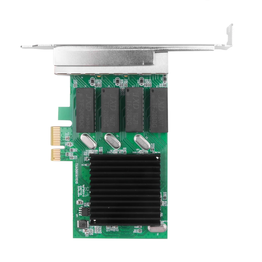 Сетевой адаптер 4 порта RJ45 PCI Express Ethernet LAN портовая гигабитная сетевая карта E 10/100
