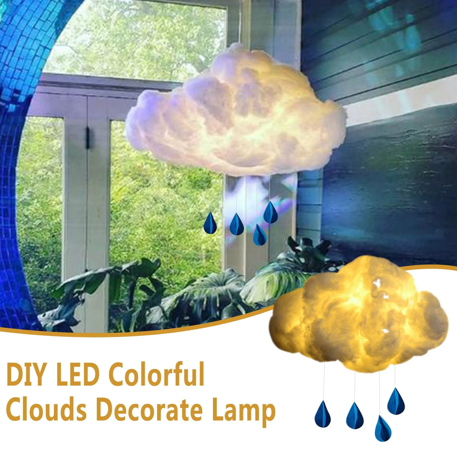 

Top Selling Cloud Creative Handmade Children DIY LED Warm White Clouds Lamp Kids Night Light Room Decoration Dropshipping