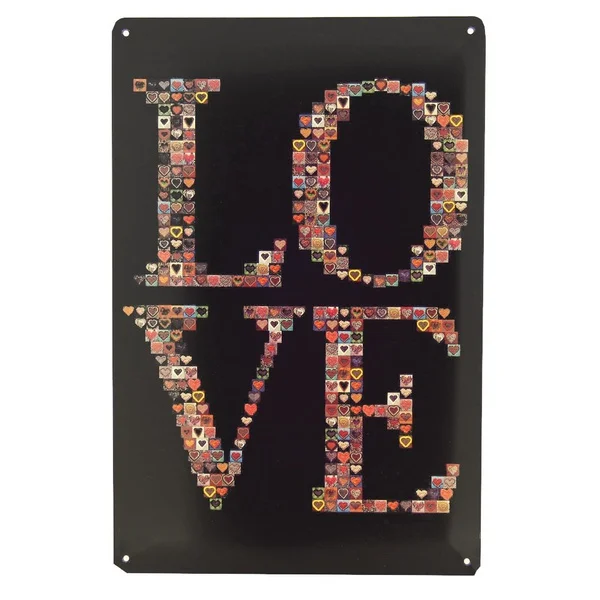 

Love Retro Metal Tin Sign