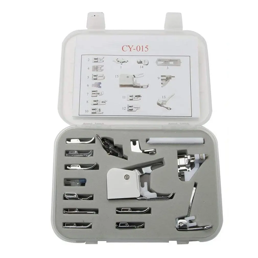 15 шт. набор швейных машин аксессуары прижимная лапка бытовой