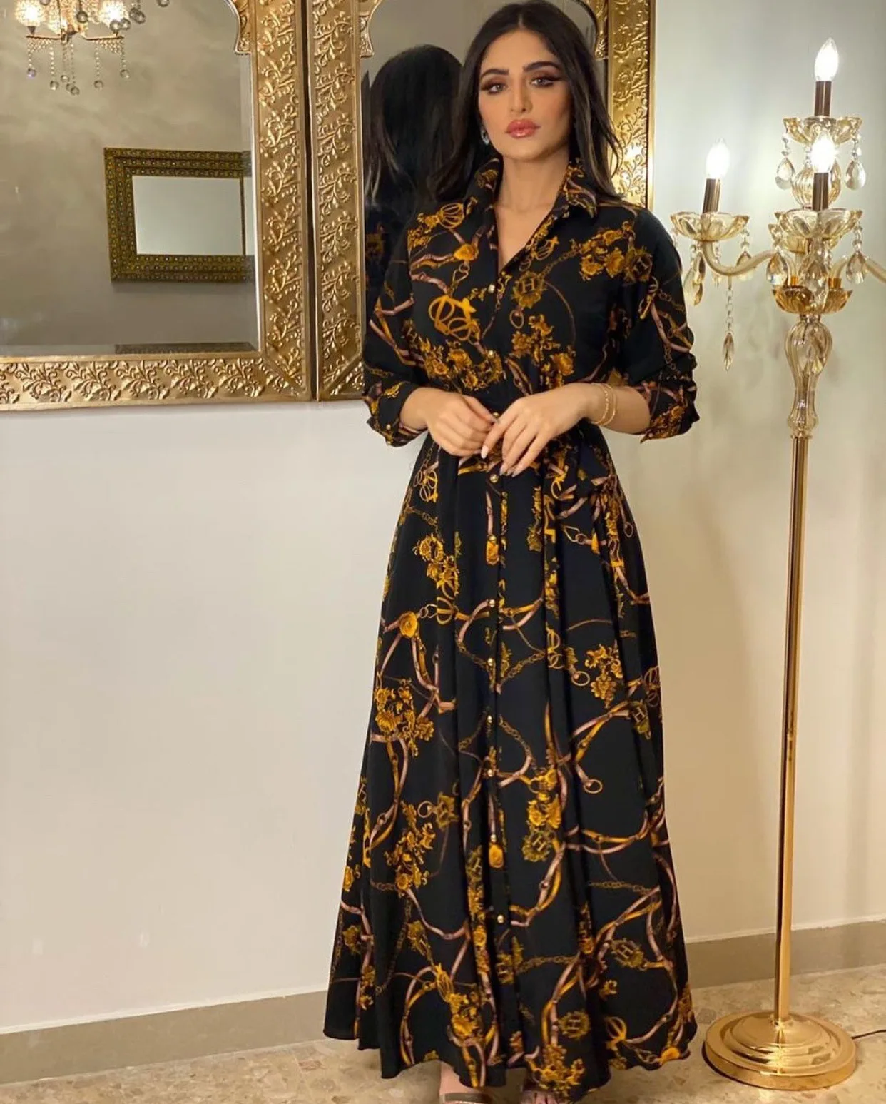 

Eid Dubai Abaya Turkey Jalabiya Muslim Dress Long Sleeve Pakistani African Dresses for Women Islam Clothing Moroccan Kaftan Robe