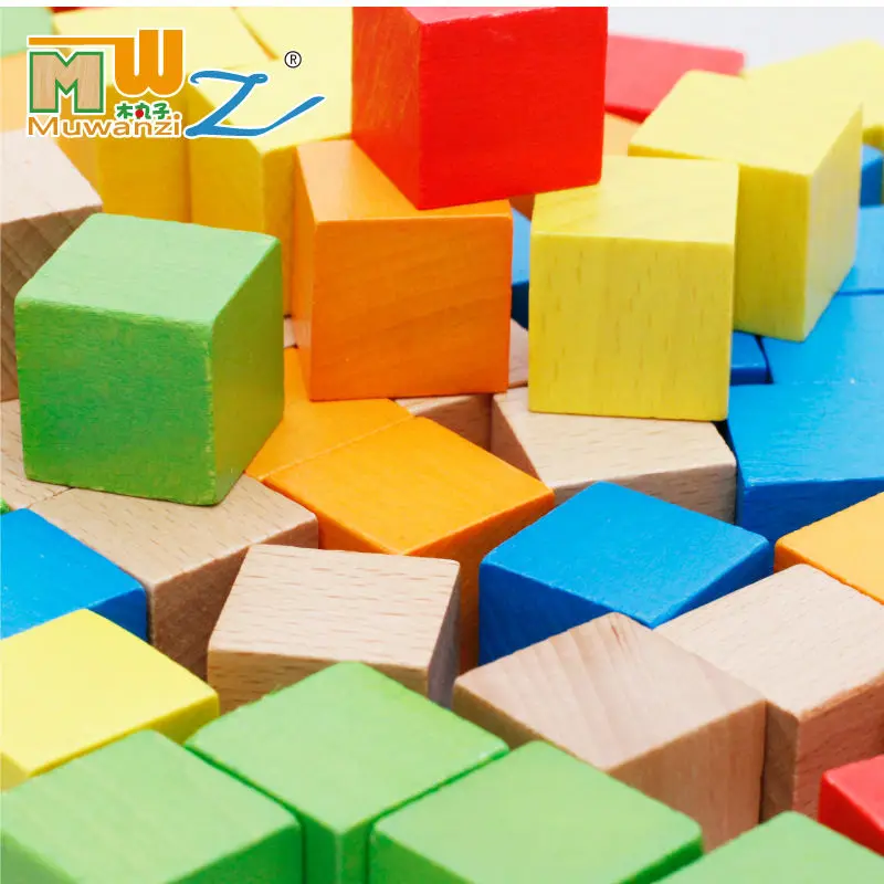 Бесплатная доставка детский деревянный кубический блок 2 5*2 5 6 цветов школьные