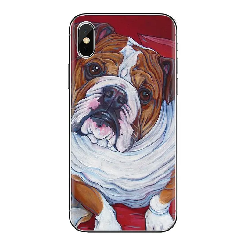 For Samsung Galaxy A3 A5 A7 A9 A8 Star A6 Plus 2018 2015 2016 2017 Soft Transparent Cases Covers Polynesian english bulldog dog |