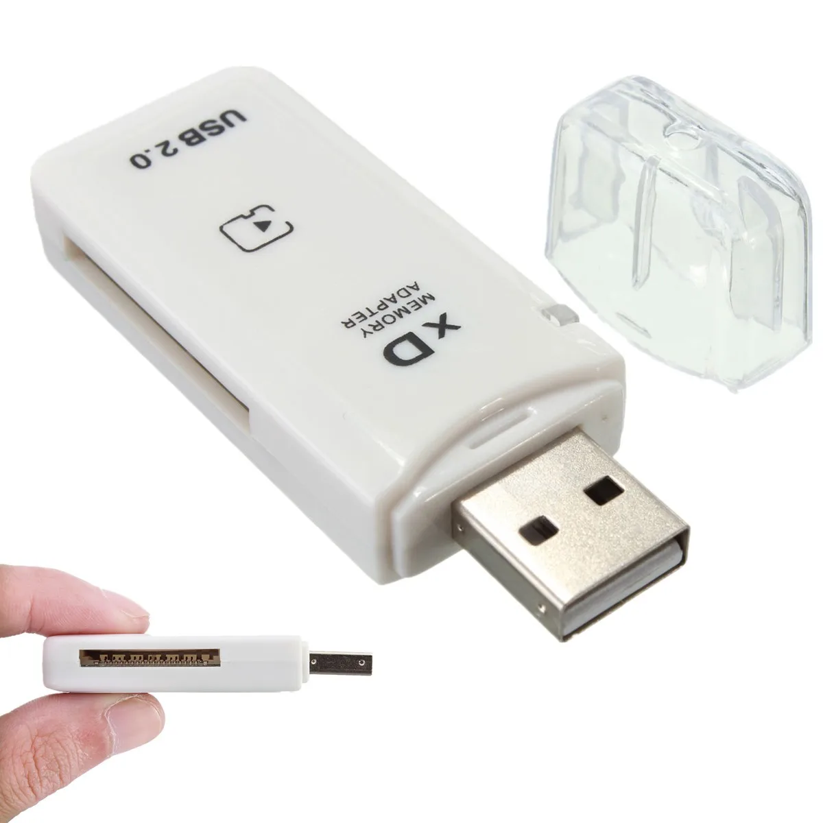 USB 2,0 высокоскоростной xD адаптер для чтения карт памяти Белый для Olympus Fuji XD Pictu для КПК, цифровая камера портативность ноутбука 2 Гб