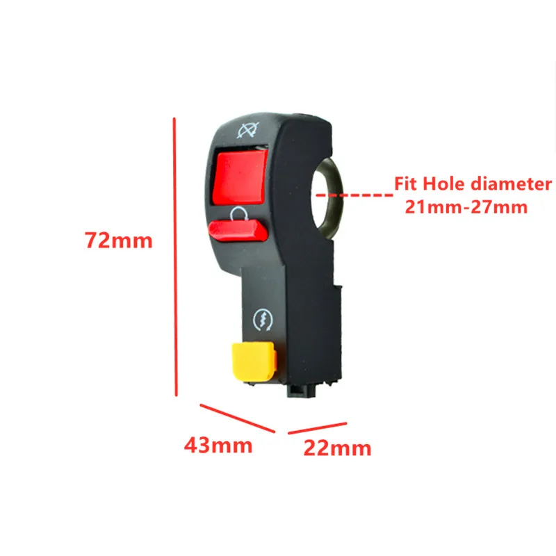 Универсальное соединение переключатель управления на руль мотоцикла запуска